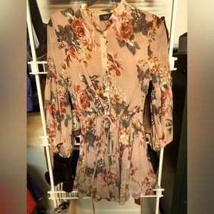 Vici floral mini dress